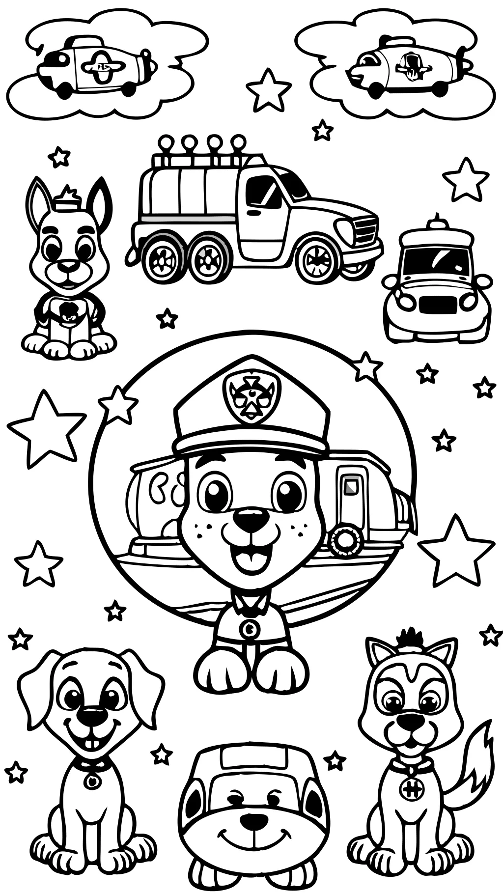 paw patrol coloring pages